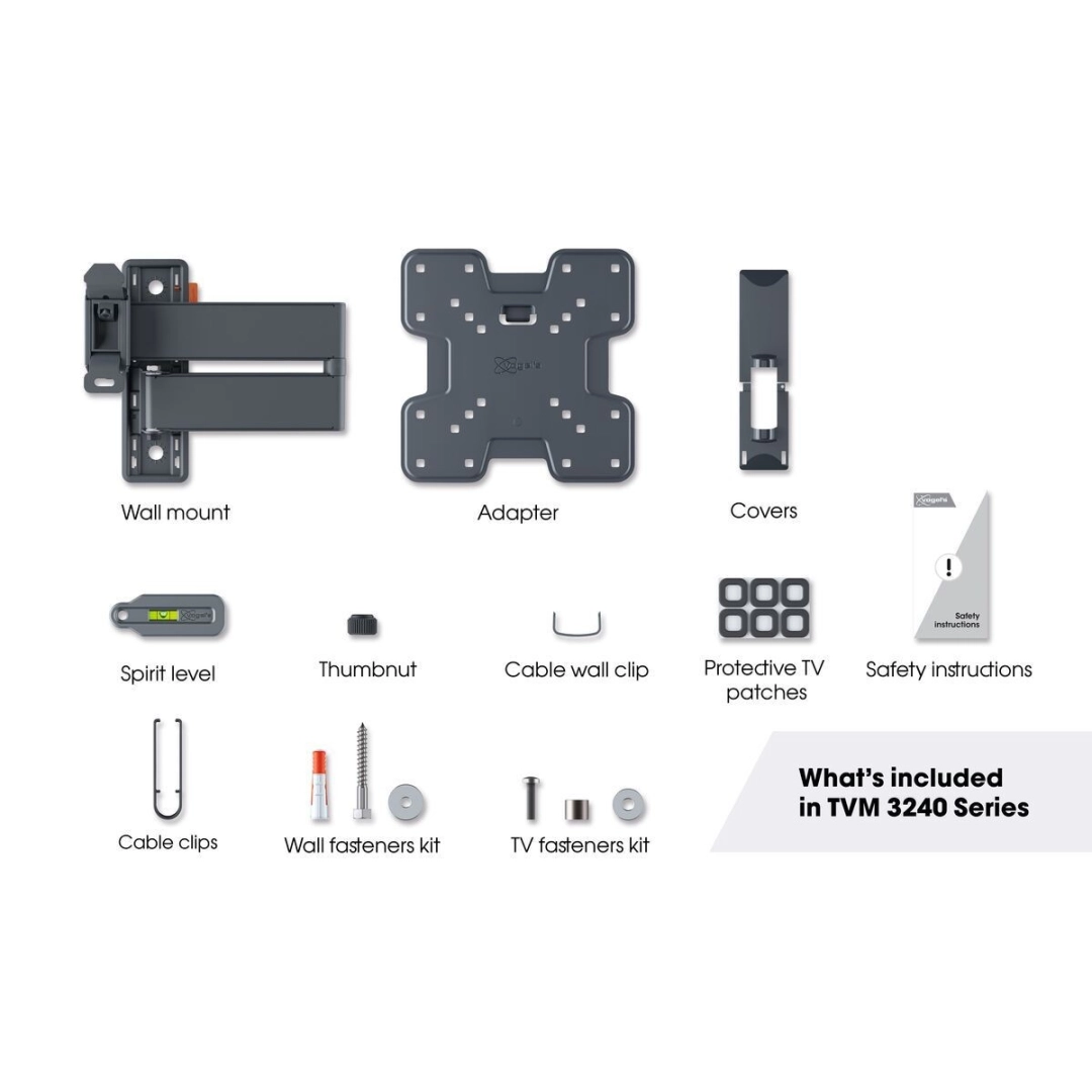Vogel's TVM 3243 настінний шарнірний кронштейн для телевізорів (чорний) Vogel's TVM 3243 настінний шарнірний кронштейн для телевізорів (чорний)