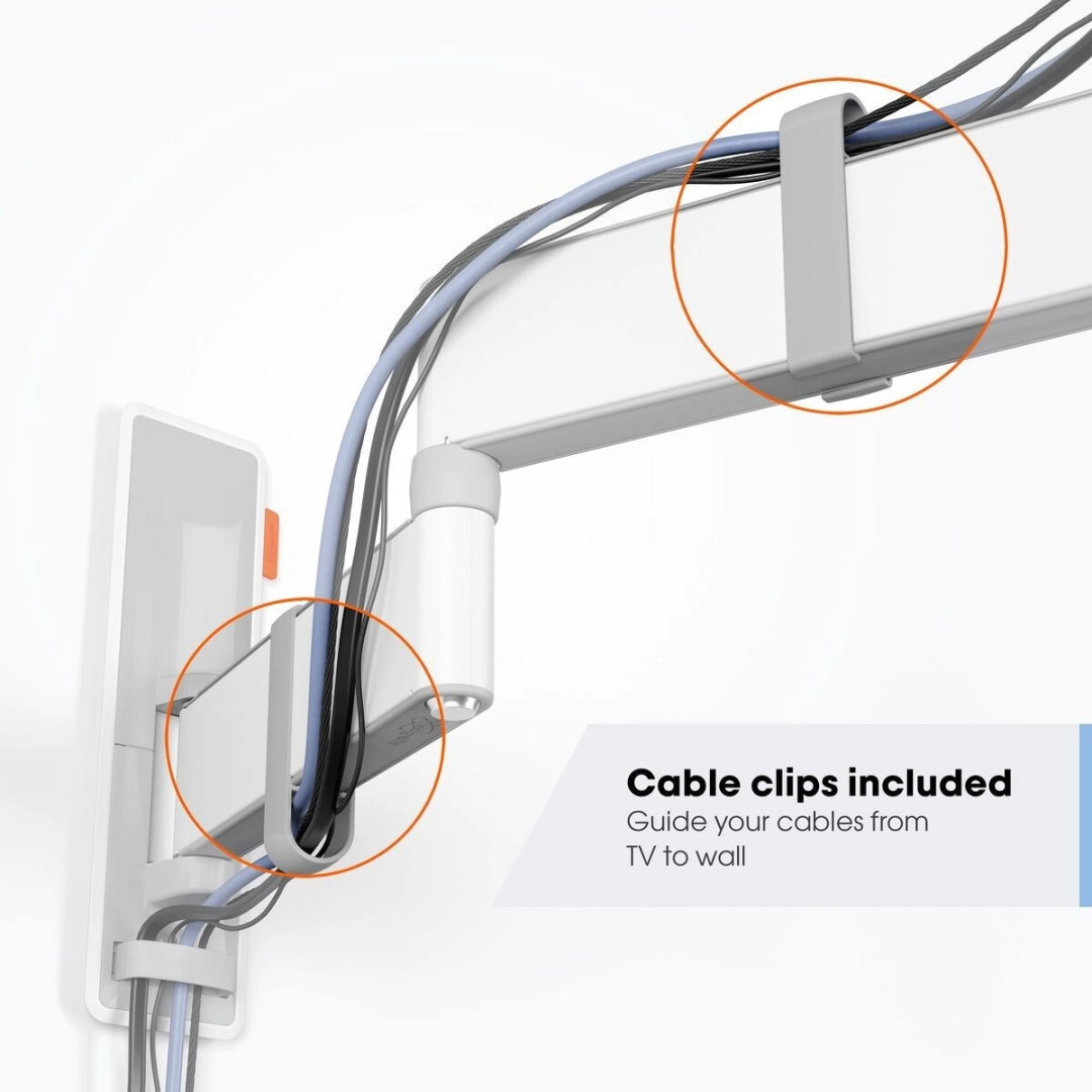 Vogel's TVM 3623 настінний шарнірний кронштейн для телевізорів Білий