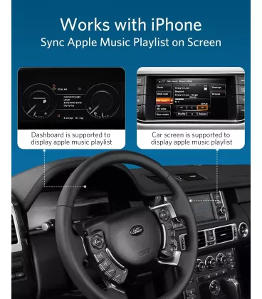 INVERY Airdual-Landrover Bluetooth 5.0 aptX-HD адаптер для Land Rover, Range Rover, Jaguar iPod iPhone музичний інтерфейс