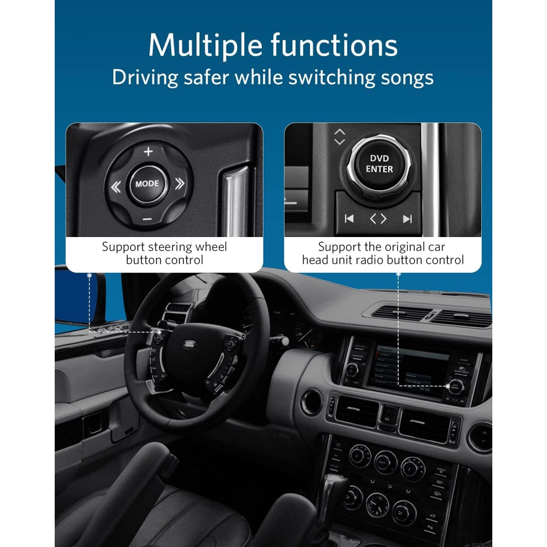 INVERY Airdual-Landrover Bluetooth 5.0 aptX-HD адаптер для Land Rover, Range Rover, Jaguar iPod iPhone музичний інтерфейс INVERY Airdual-Landrover Bluetooth 5.0 aptX-HD адаптер для Land Rover, Range Rover, Jaguar iPod iPhone музичний інтерфейс