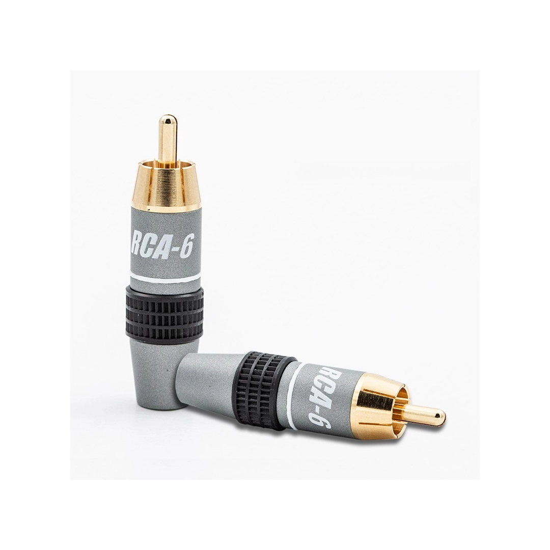 Роз'єм Supra RCA-6 PLUG WHITE BULK