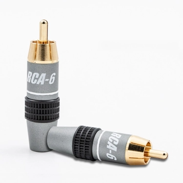 Роз'єм Supra RCA-6 PLUG WHITE BULK