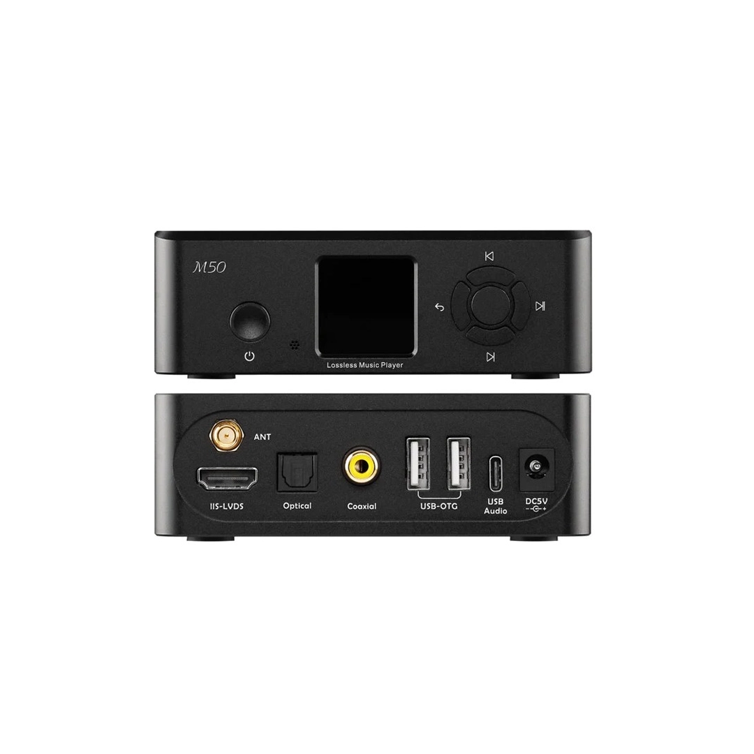 Цифровий музичний Bluetooth плеєр з підтримкою DSD256 PCM 24bit384kHz HiFi Topping M50 Black Цифровий музичний Bluetooth плеєр з підтримкою DSD256 PCM 24bit384kHz HiFi Topping M50 Black