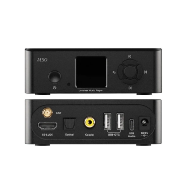 Цифровий музичний Bluetooth плеєр з підтримкою DSD256 PCM 24bit384kHz HiFi Topping M50 Black