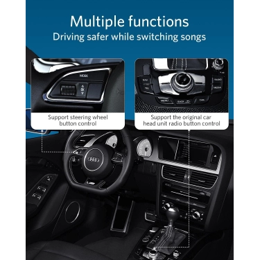 INVERY Airdual-Audi2G Bluetooth адаптер для 2004-2009 року Audi MMI AMI 2G iPod Music Interface