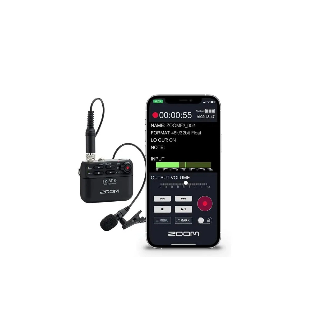 Портативний рекордер Zoom F2-BT Black