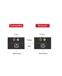 AirBase 2RCA-CAT2 Подовжувач стерео аудіо сигналу 2RCA по кручений парі через RJ45
