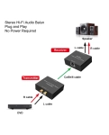 AirBase 2RCA-CAT2 Подовжувач стерео аудіо сигналу 2RCA по кручений парі через RJ45
