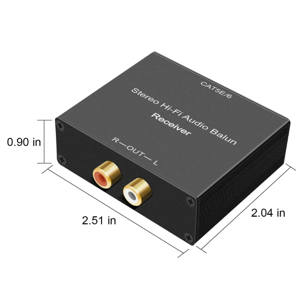AirBase 2RCA-CAT2 Подовжувач стерео аудіо сигналу 2RCA по кручений парі через RJ45