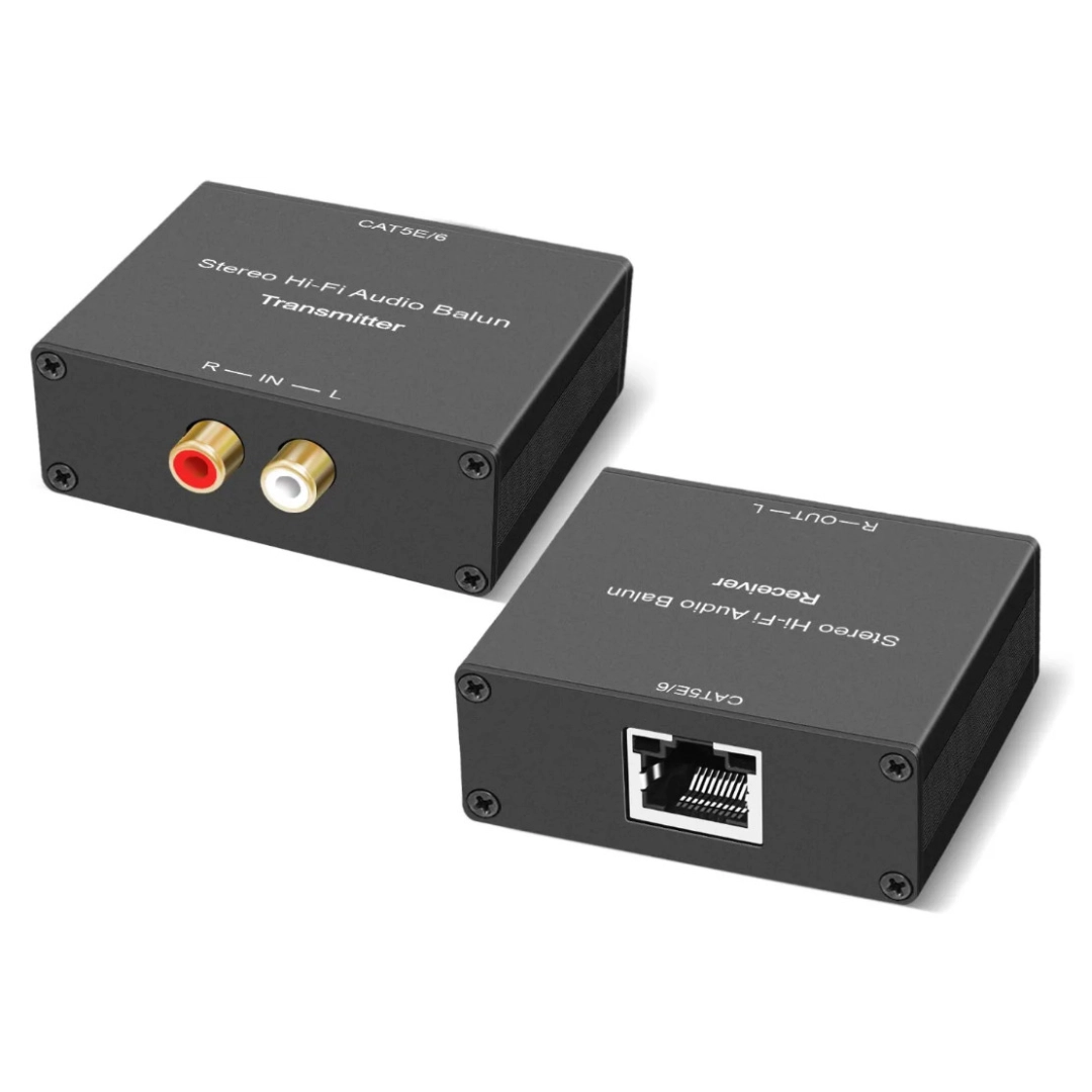 AirBase 2RCA-CAT2 Подовжувач стерео аудіо сигналу 2RCA по кручений парі через RJ45
