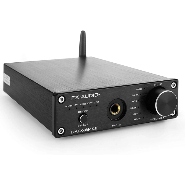 Цифро-аналоговий перетворювач FX Audio DAC-X6MKII 192kHz з Bluetooth 5.0 Black