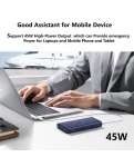 Powerbank UGREEN 20000mAh PD 45W Fast Charging Dual Type-C Female/ USB-A Female