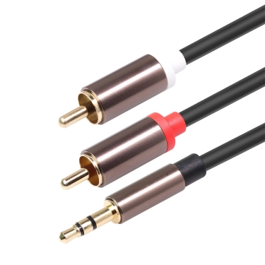 Стерео кабель 3.5-2RCA 1m AirBase BL-3.5-2RCA-1