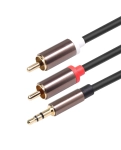 Стерео кабель 3.5-2RCA 1m AirBase BL-3.5-2RCA-1