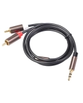 Стерео кабель 3.5-2RCA 1m AirBase BL-3.5-2RCA-1