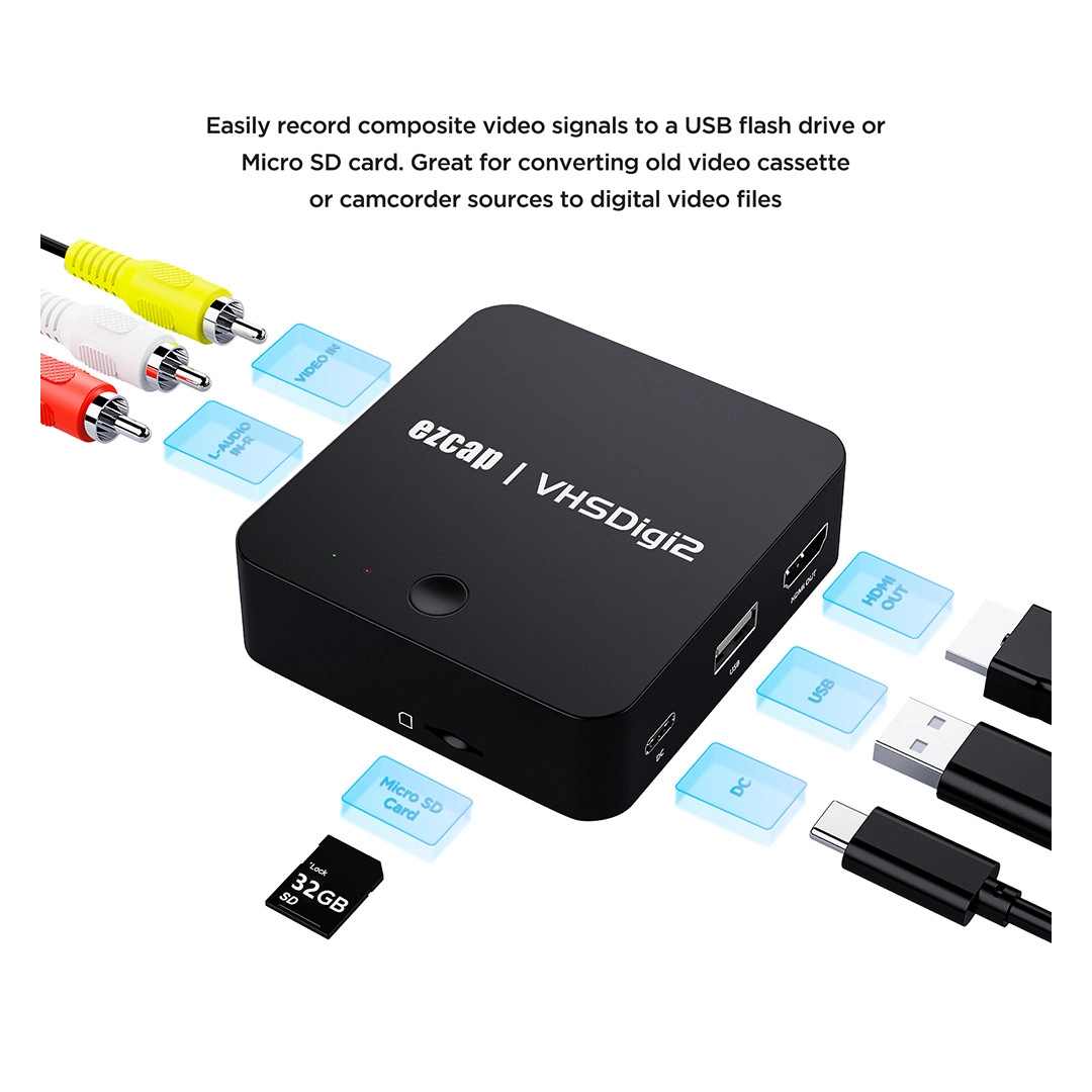 ezcap181 VHSDigi2 VHS Оцифровщик ezcap181 VHSDigi2 VHS Оцифровщик