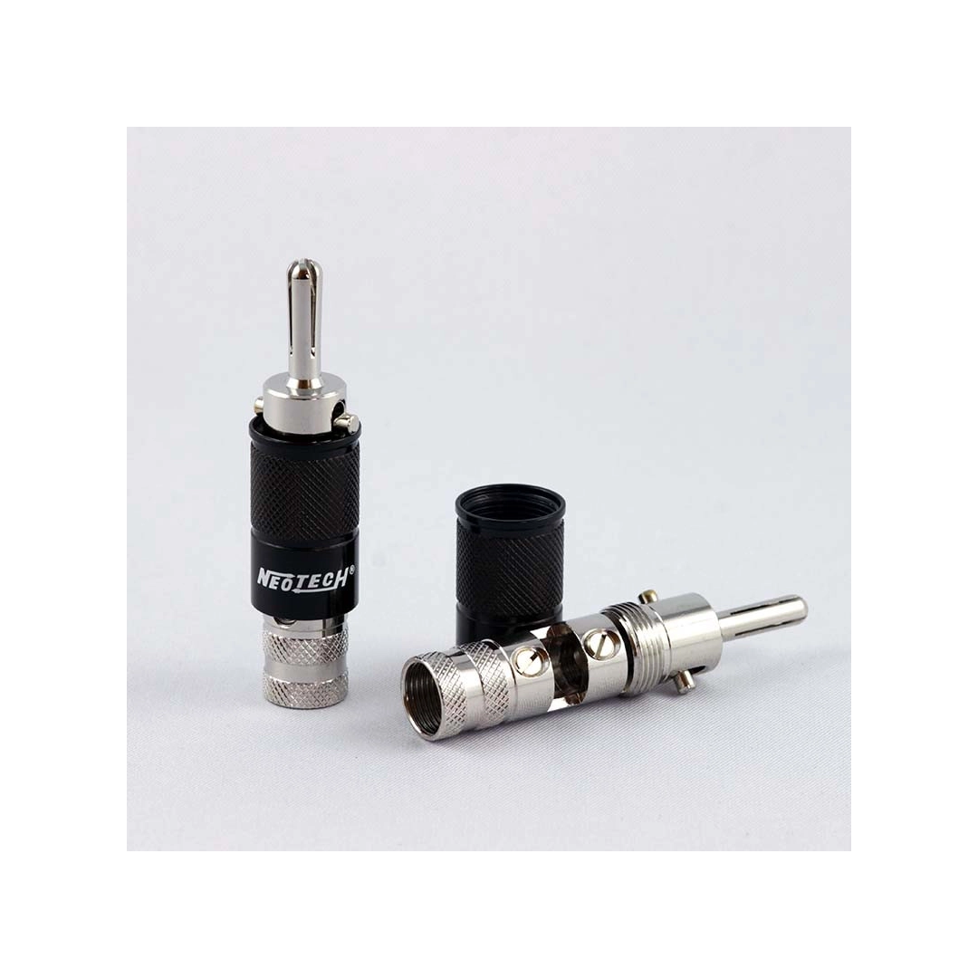 Акустичні роз'єми Neotech NC-01675 Banana Rhodium, пара Акустичні роз'єми Neotech NC-01675 Banana Rhodium, пара