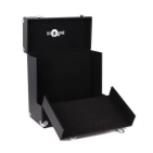 Кейс для грампластинок Retro Musique 12 Inch Wooden Vinyl Storage Case For 35 Lps - Black Leather Style Кейс для грампластинок Retro Musique 12 Inch Wooden Vinyl Storage Case For 35 Lps - Black Leather Style