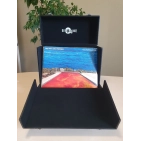 Кейс для грампластинок Retro Musique 12 Inch Wooden Vinyl Storage Case For 35 Lps - Black Leather Style