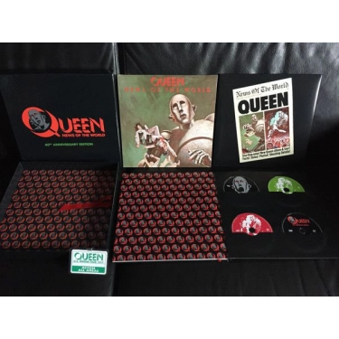 Box-set Queen: News Of The World (LP, 3xCD, DVD)