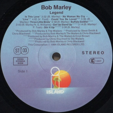 Вінілова платівка LP Bob Marley & The Wailers: Legend