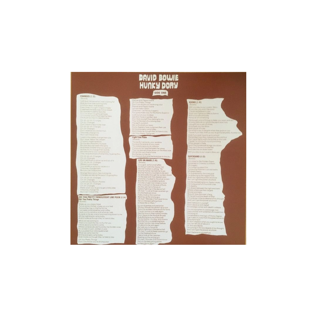 Вінілова платівка LP David Bowie: Hunky Dory (Picture Disc)
