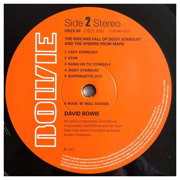 Вінілова платівка LP David Bowie: The Rise And Fall Of Ziggy Stardust And The Spiders From Mars