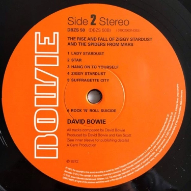 Вінілова платівка LP David Bowie: The Rise And Fall Of Ziggy Stardust And The Spiders From Mars