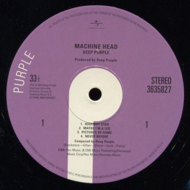 Вінілова платівка LP2 Deep Purple: Machine Head