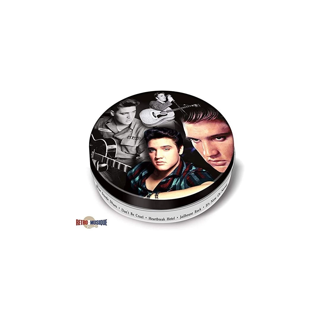 Retro Musique Elvis Presley - 8 Pieces Coaster Set With Real Vinyl Coasters