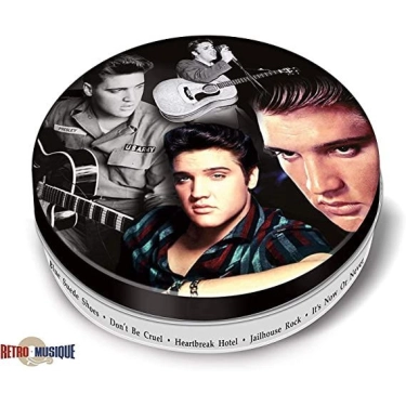 Retro Musique Elvis Presley - 8 Pieces Coaster Set With Real Vinyl Coasters