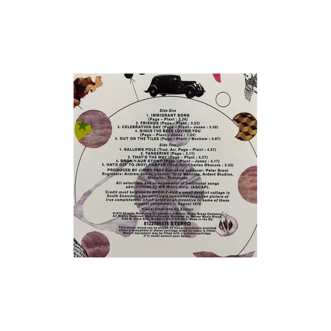 LP Led Zeppelin: Led Zeppelin Iii