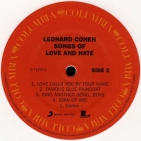 LP Leonard Cohen: Songs Of Love And Hate - White Opaque Vinyl