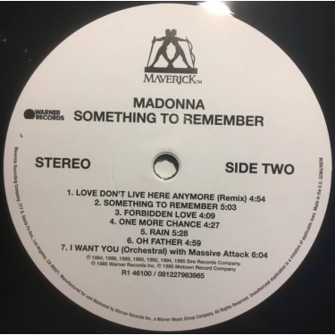 LP Madonna: Something To Remember