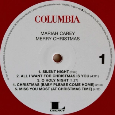 Вінілова платівка LP Mariah Carey: Merry Christmas - Red Vinyl