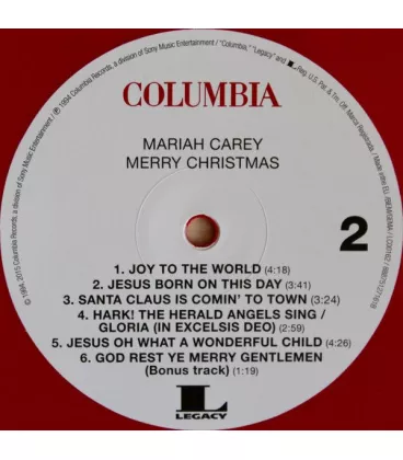 Вінілова платівка LP Mariah Carey: Merry Christmas - Red Vinyl