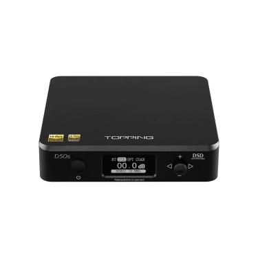 TOPPING D50s Black потужний HIFI-декодер з підтримкою високої роздільної здатності та Bluetooth 5.0.
