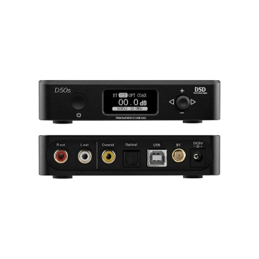 TOPPING D50s Black потужний HIFI-декодер з підтримкою високої роздільної здатності та Bluetooth 5.0.