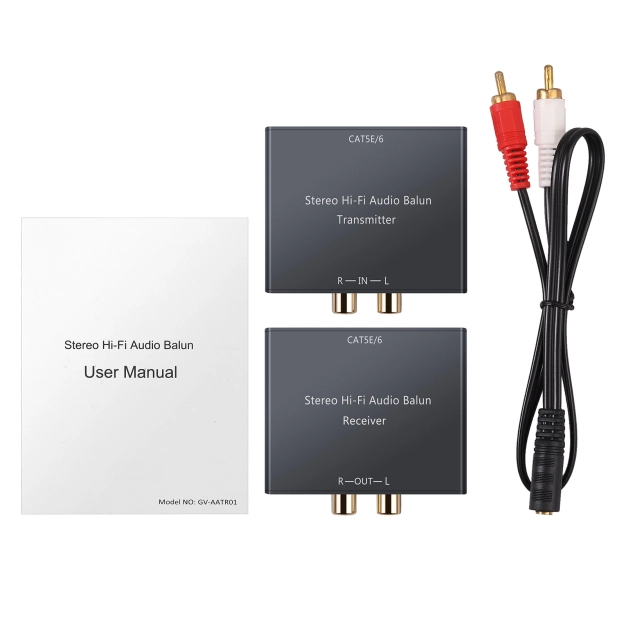 AirBase 2RCA-CAT-2 Подовжувач аналогового аудіосигналу по кручений парі