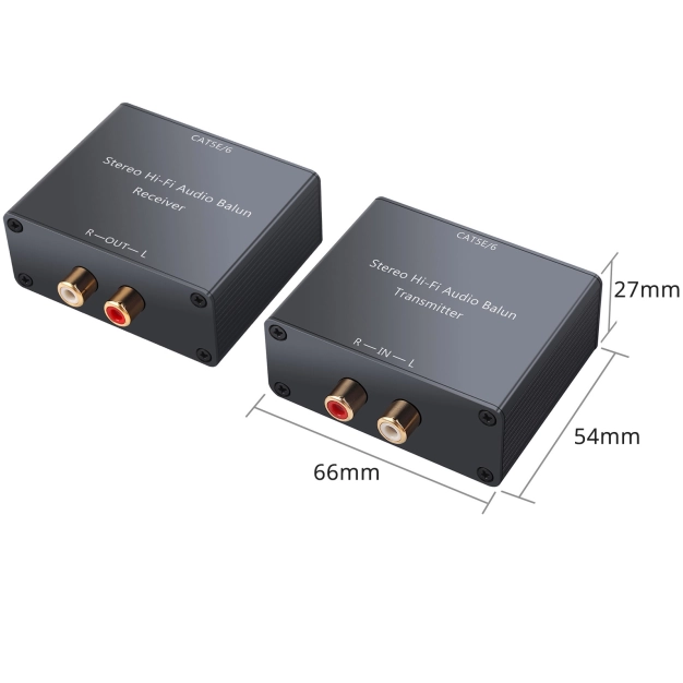 AirBase 2RCA-CAT-2 Подовжувач аналогового аудіосигналу по кручений парі