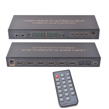 Матриця HDR HDMI True Matrix 2x4 ASK HDMX0013M1