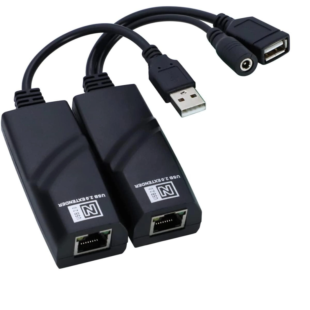 Подовжувач USB по кручений парі Cat5 Cat5E Cat6 до 100 м AirBase BL-EX-USB100