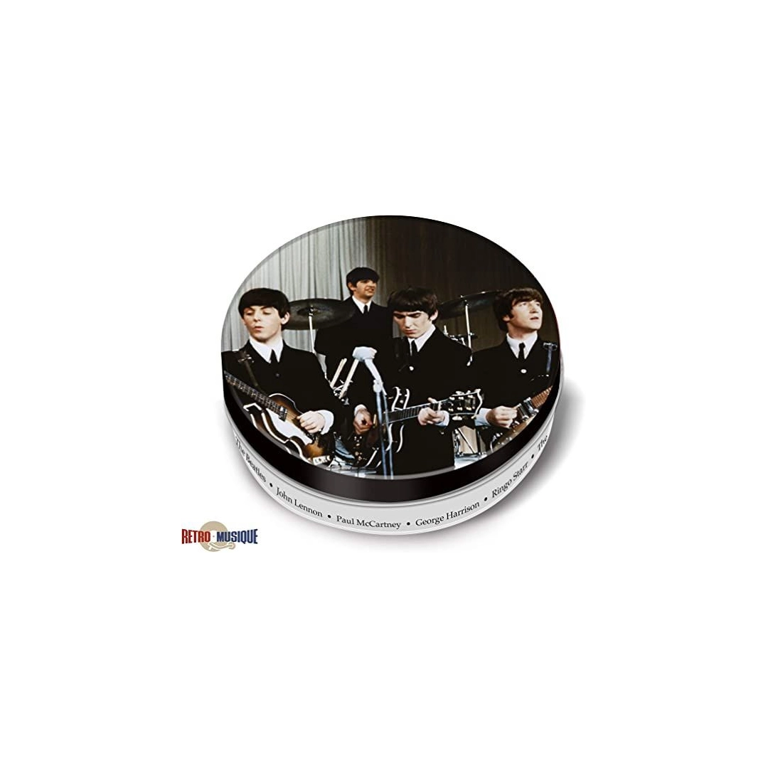 Retro Musique The Beatles - 8 Pieces Coaster Set With Real Vinyl Coasters