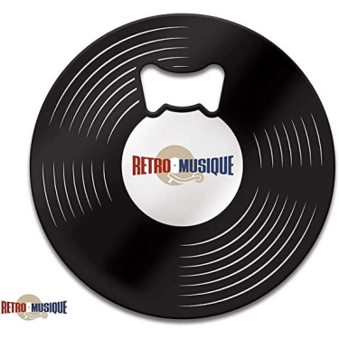Retro Musique The Beatles - 8 Pieces Coaster Set With Real Vinyl Coasters