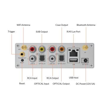 Arylic S50 Pro + Wireless Stereo Preamplifier