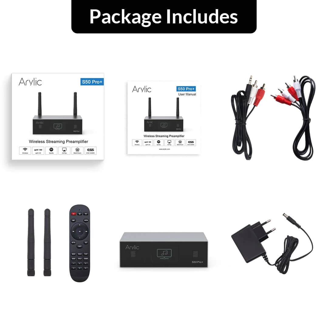 Arylic S50 Pro + Wireless Stereo Preamplifier Arylic S50 Pro + Wireless Stereo Preamplifier
