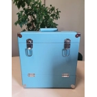 Retro Musique 12 Inch Wooden Vinyl Storage Case для 35 Lps - Turquiose Leather Style Retro Musique 12 Inch Wooden Vinyl Storage Case для 35 Lps - Turquiose Leather Style