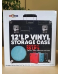 Retro Musique 12 Inch Wooden Vinyl Storage Case для 35 Lps - Turquiose Leather Style