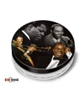 Retro Musique Jazz Legends - 8 Pieces Coaster Set With Real Vinyl Coasters