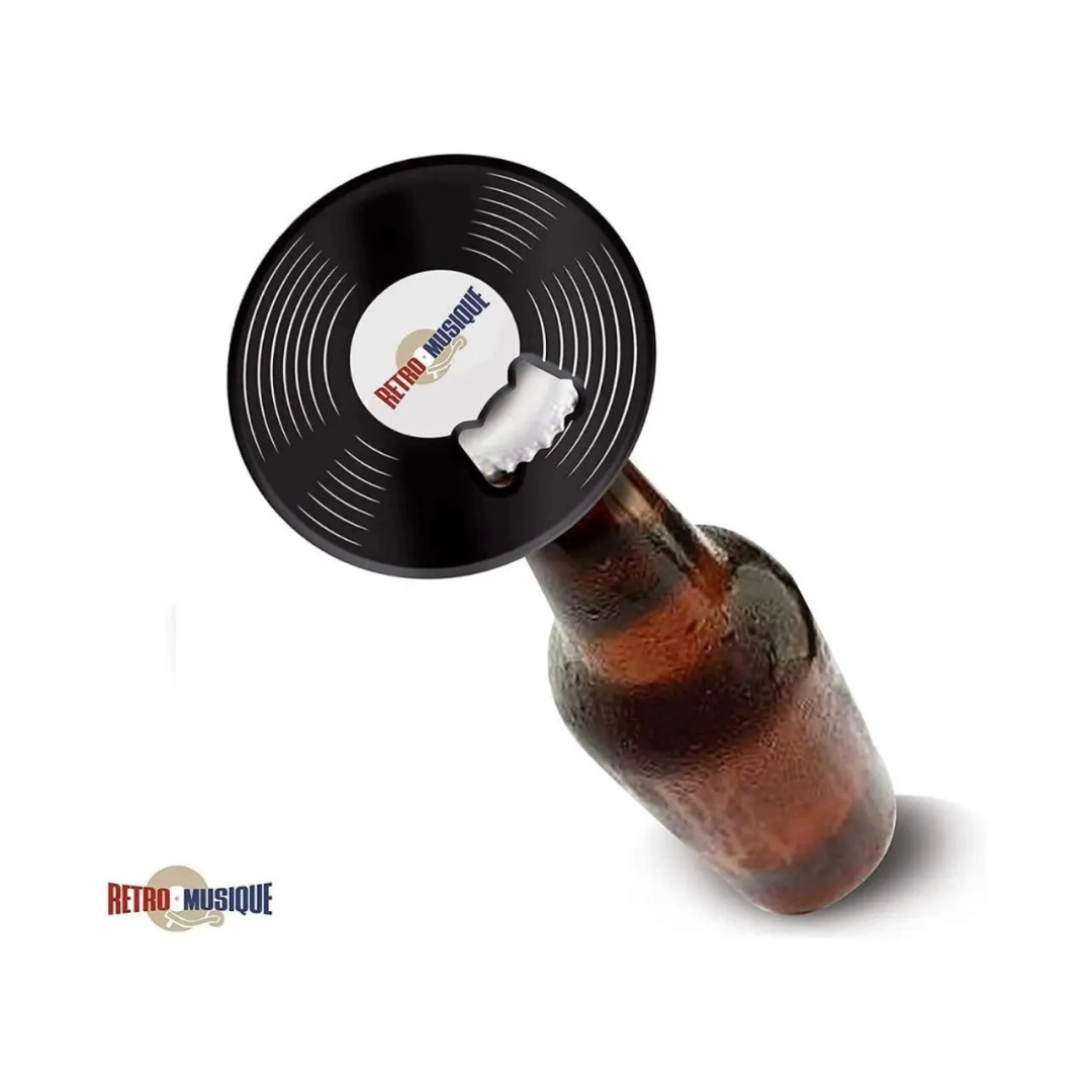 Retro Musique Jazz Legends - 8 Pieces Coaster Set With Real Vinyl Coasters